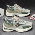 Men's Mesh Platform Casual Sneakers - Style 153F front product view