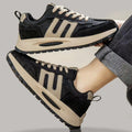 Men's Platform German Army Style Retro Running Sneakers - Style B141 front product view