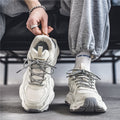 Men's Mesh Platform Casual Sneakers - Style 932B front product view