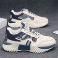 Men's Platform Running Sneakers - Style ED6C front product view